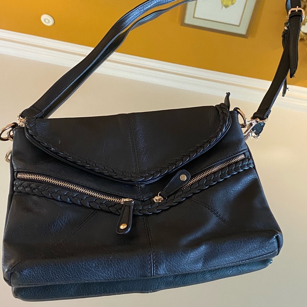 Urban Expressions Black Braided Purse